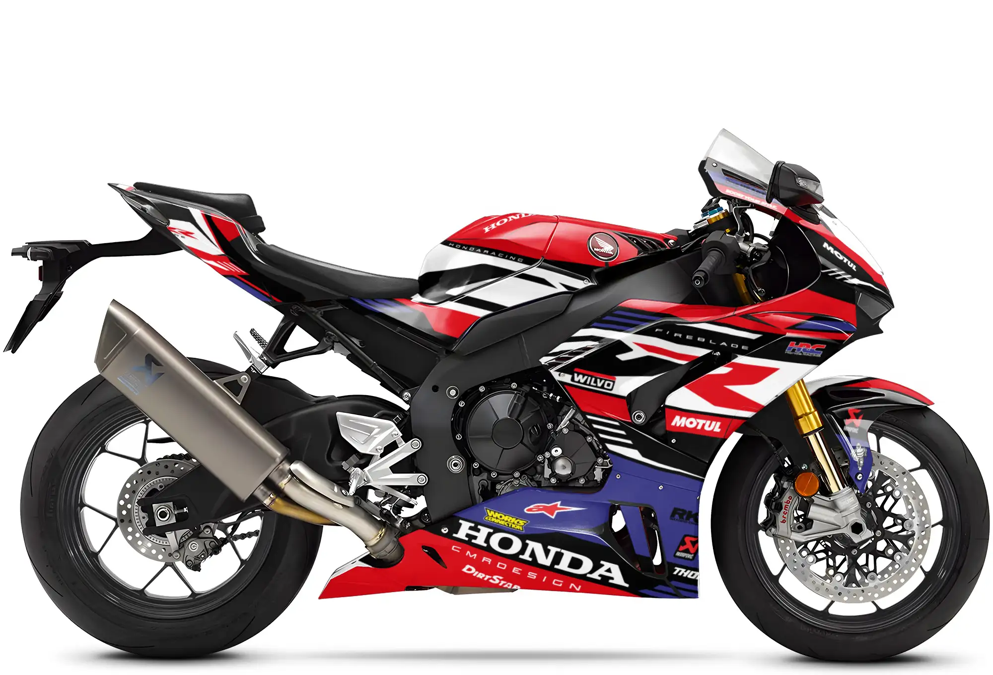 Honda CBR 1000RR Fireblade con kit grafica adesiva personalizzata